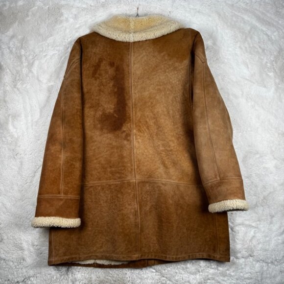 Vintage Shearlings By Sheepskin Market Suede Leather Men’s Sz XL Jacket Coat - Picture 10 of 12